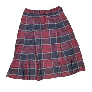 Plaid Kilt School Girl Made in Canada Pleated Academia Preppy Size M Skirt
